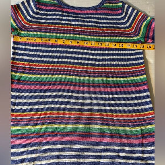 Talbots womens Petunia Striped Linen Sweater Size S - Picture 7 of 8